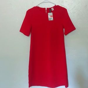 Red A line dress